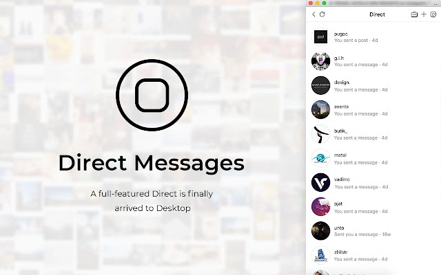 Instagram Direct Messaging